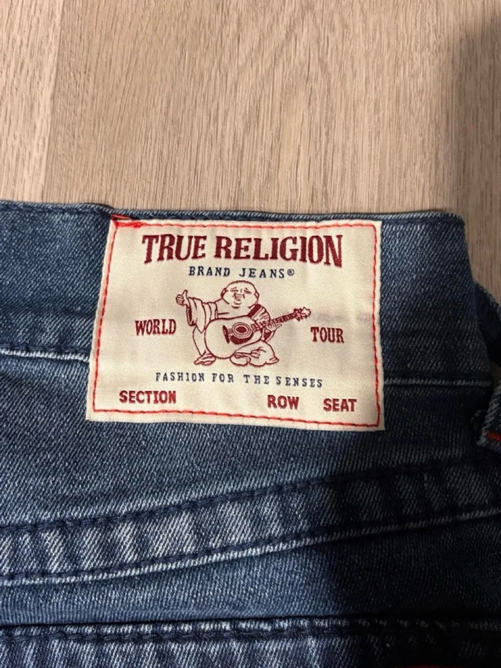 True Religion Men’s Straight Jeans in Dark Blue